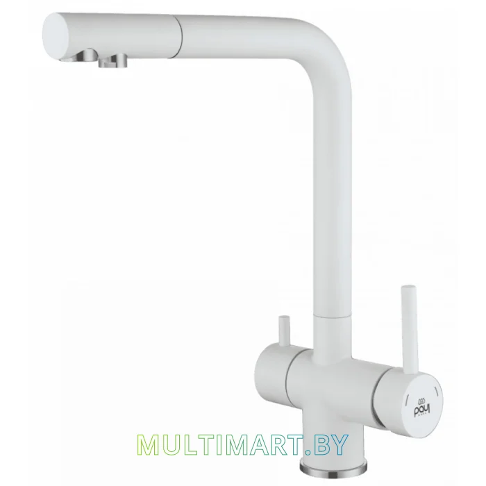 Смеситель Paulmark Skalen Sk213020-431 (белый матовый)